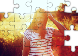 Radosna, Kobieta, Bluzka