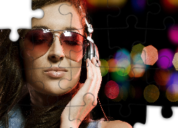 Kobieta, Szatynka, Okulary