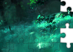 Liście, Drzewo, Bokeh