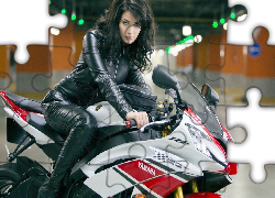 Kobieta, Motocykl, Yamaha