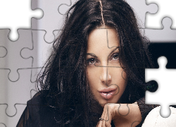 Kobieta, Oczy, Włosy