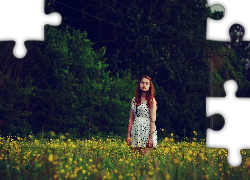 Kobieta, Pole, Drzewa