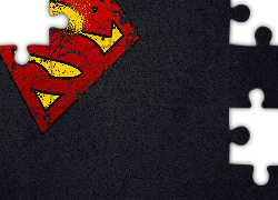 Supermen, Logo, Czarne, Tło