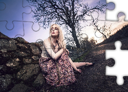 Kobieta, Kamienie, Droga