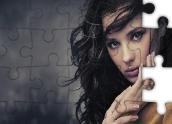 Kobieta, Twarz, Dłonie