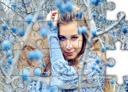 Kobieta, Blondynka, Twarz