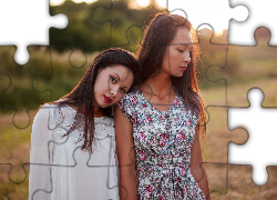 Dwie, Kobiety, Brunetki