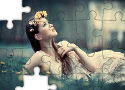 Zapatrzona, Brunetka, Łąka, Wianek