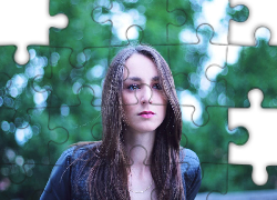 Kobieta, Szatynka, Brązowe, Oczy