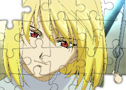 Shingetsutan Tsukihime, blond włosy, czerwone oczy