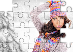 Czapka, Rękawiczki, Usta