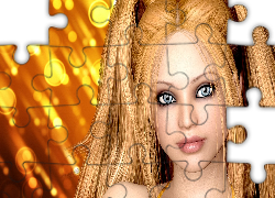 Dziewczyna, Blondynka, Portret, Grafika, 3D