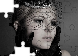 Blondynka, Rękawiczki, Woalka