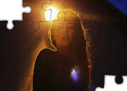 Kobieta, Brunetka, Spojrzenie