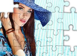 Kobieta, Twarz, Makijaż, Kapelusz