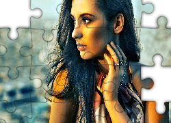 Zapatrzona, Włosy, Ręka