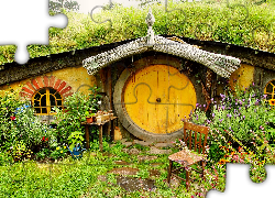 Domek Hobbit, Ogródek, Nowa Zelandia