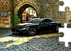 Czarny, Samochód, Maserati, Gran Turismo