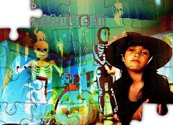 Halloween, Dziecko,szkielety