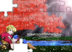 Scrapped Princess, blond włosy, trawka