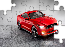 Ford, Mustang, Czerwony, 2015