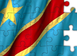 Flaga, Demokratycznej, Republiki, Konga