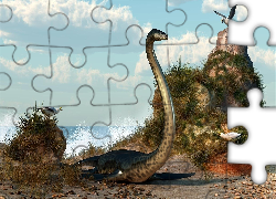 Fantasy, Potwór, Morski, Plaża