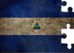 Flaga, Nikaragua