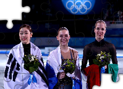 Sochi 2014, Kim Yong-A, Adelina Sotnikova, Carolina Kostner