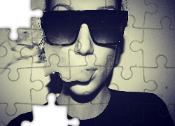 Okulary, Dym, Kobieta