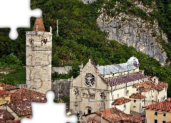 Gemona, del Friuli, Domy, Katedra, Dzwonnica, Skały, Las