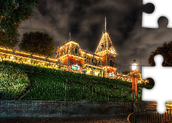 Disneyland, Ogród, Chmury, Kalifornia