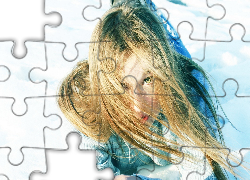 Kobieta, Twarz, Włosy