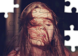 Kobieta, Twarz, Włosy