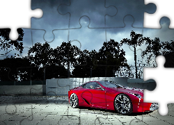 Czerwony, Lexus, LF-LC, 2012, Palmy