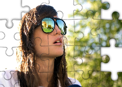 Kobieta, Okulary, Przeciwsłoneczne, Twarz