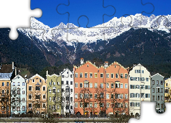 Austria, Innsbruck, Domy, Góry