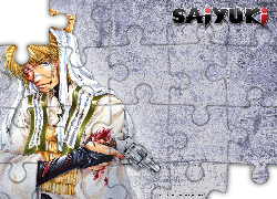 Saiyuki, pistolet, krew