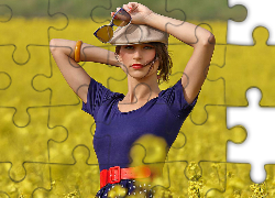 Kobieta, Biżuteria, Okulary