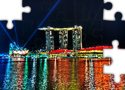 Singapur, Marina Bay Sands, Reflektory, Hotel
