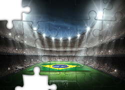 Oświetlony, Stadion, Brazylia, Mistrzostwa, Świata, 2014