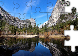 Stany Zjednoczone, Stan Kalifornia, Park Narodowy Yosemite, Góry, Jezioro