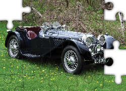 Zabytkowy, Jaguar, Ss100, 1935