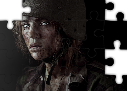 Kobieta, Żołnierka, Spojrzenie