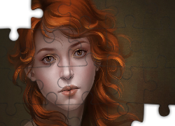 Kobieta, Piwne, Oczy