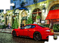Czerwony, Maserati, Hotel, Wejście