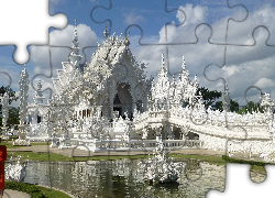 Biała, Świątynia Wat Rong Khun, Tajlandia