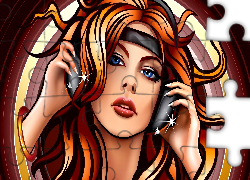 Kobieta, Słuchawki, Grafika