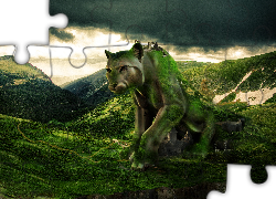 Fantasy, Góry, Zieleń