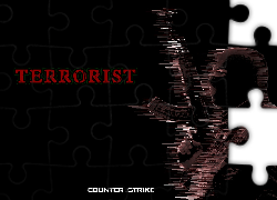 terrorysta, ak 47, broń, gra, counter strike